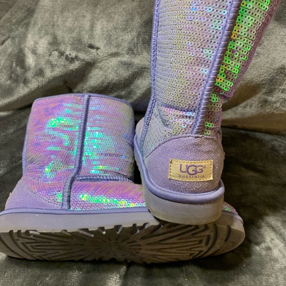 Purple sequins uggs - Picture 2 of 5